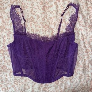 Victoria's Secret Purple Satin Balconette Bra